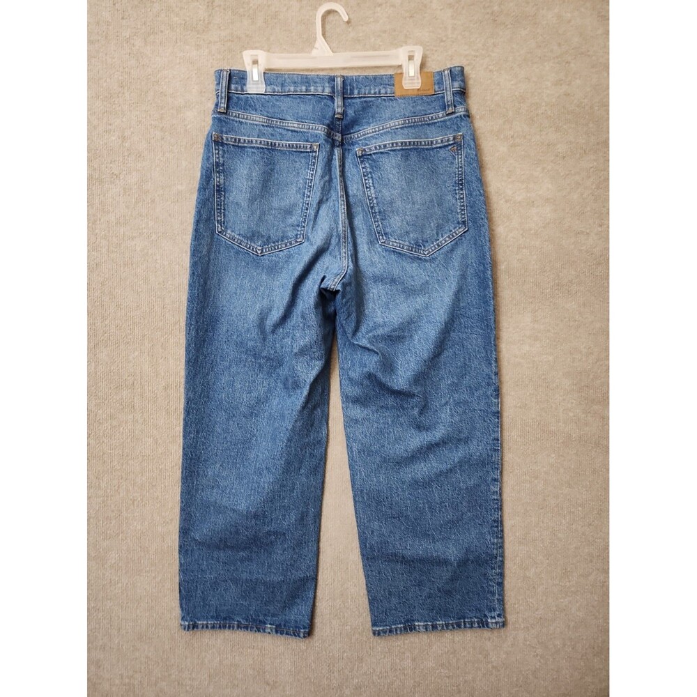 Madewell Perfect Vintage Wide-Leg Crop Jeans Womens 30 Blue Medium Wash - Picture 7 of 12